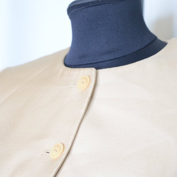 Salvatore Ferragamo Silk Jacket Butter Yellow Sz 6 - Picture 8 of 8